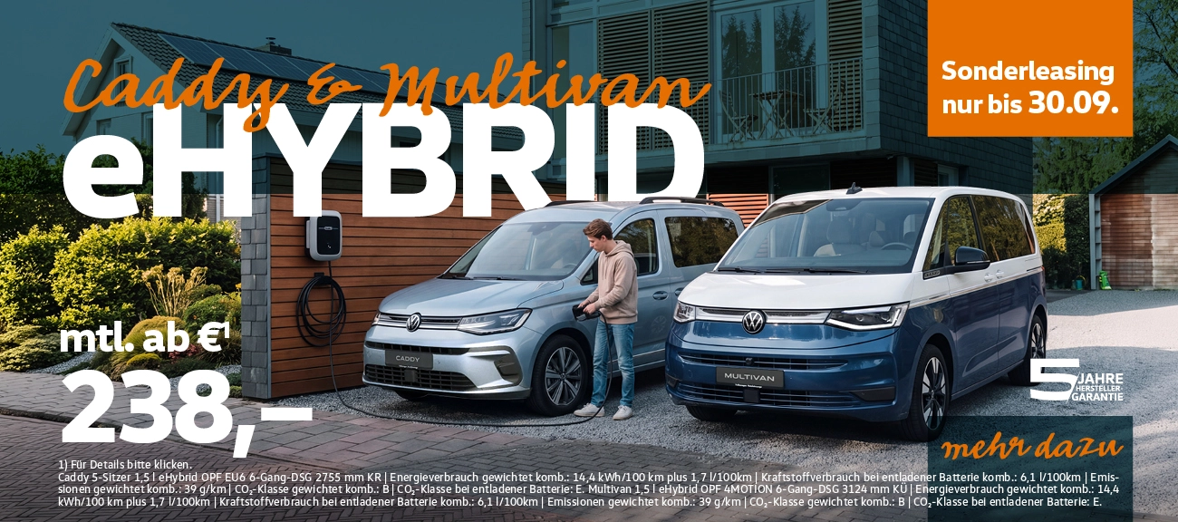 VW Caddy und Multivan eHybrid