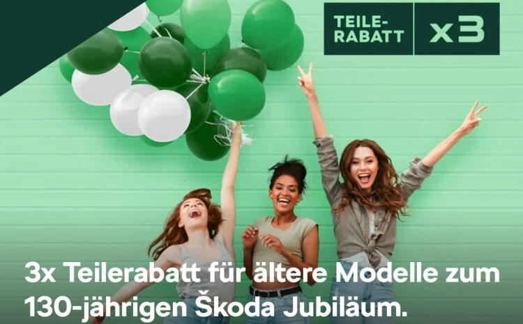  Skoda teile Rabatt x3