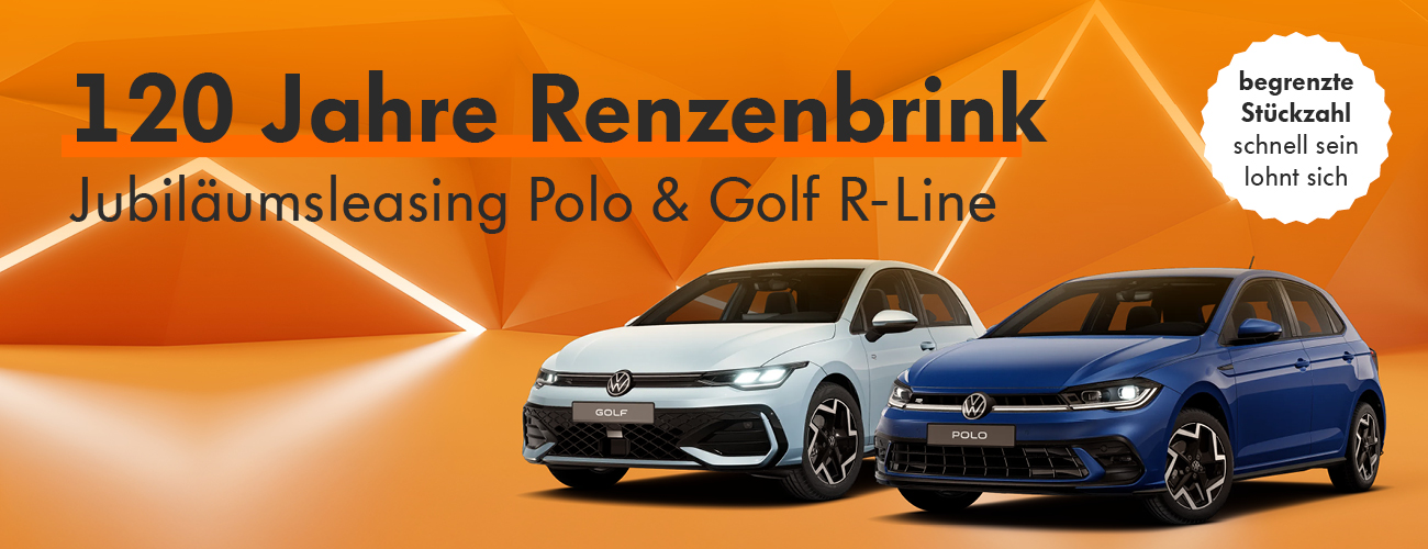 HEADER DESKTOP 120 Jahre Jubiläumsleasing Polo & Golf R-Line