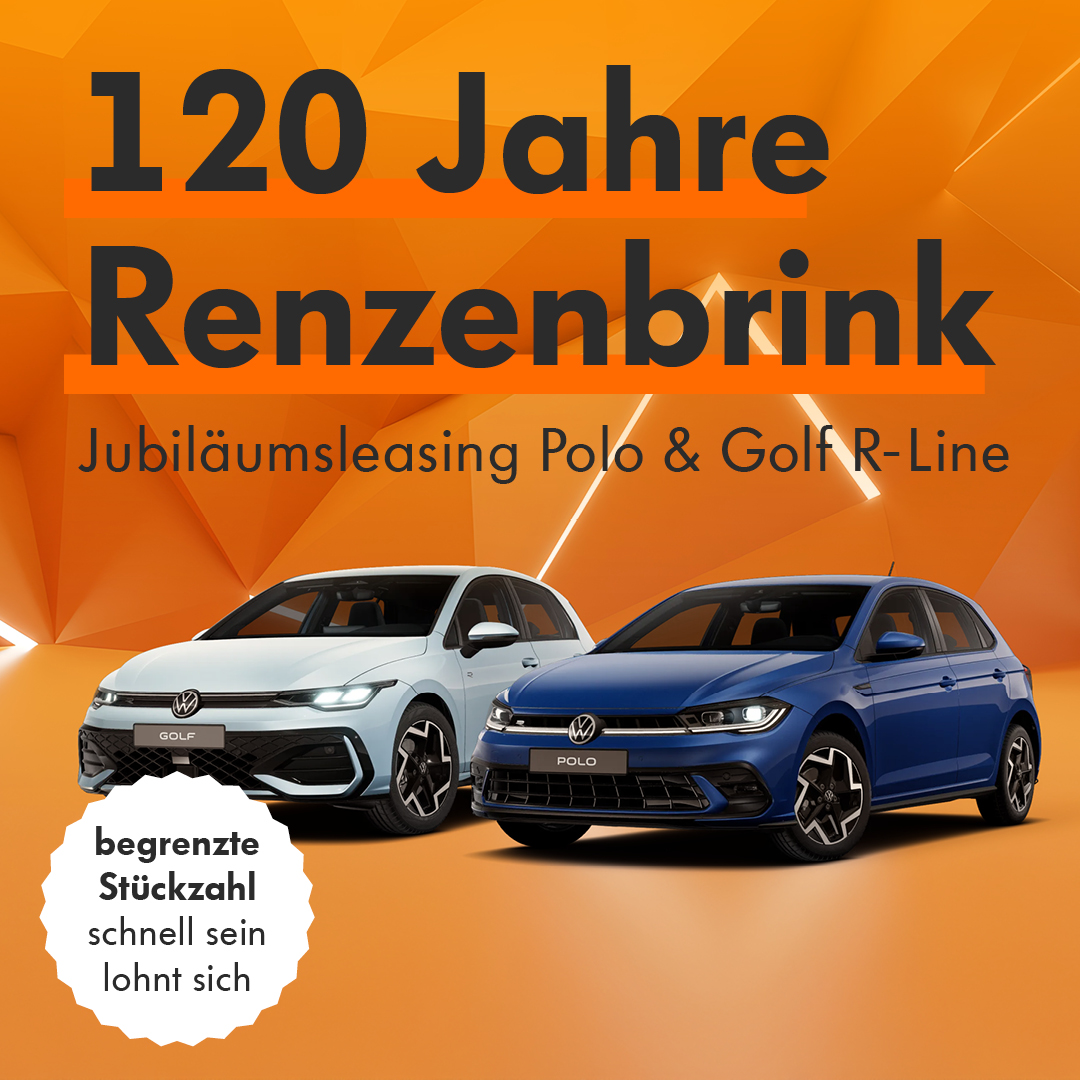 HEADER MOBILE 120 Jahre Jubiläumsleasing Polo & Golf R-Line