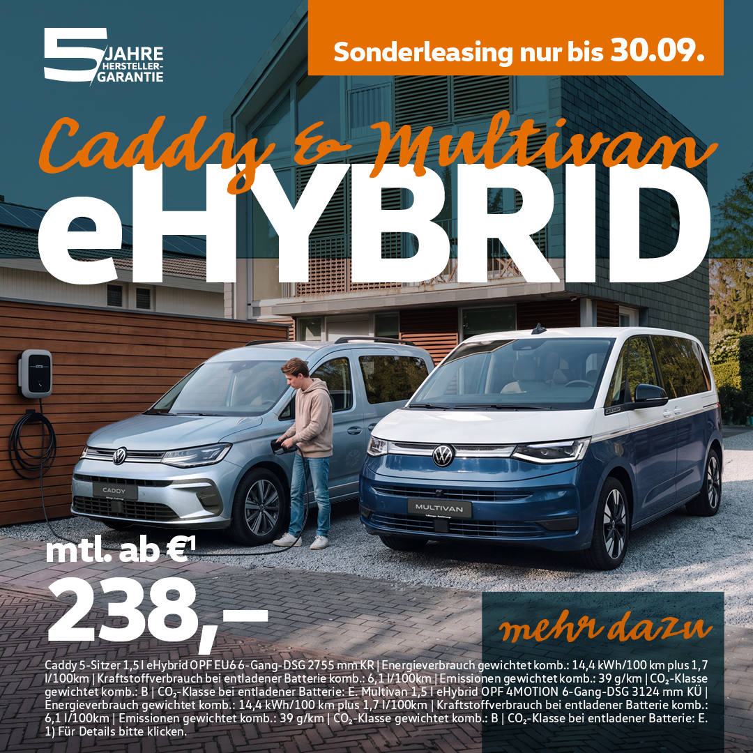 VW Caddy und Multivan eHybrid
