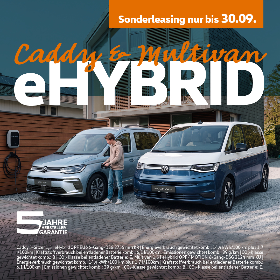 VW Caddy und Multivan eHybrid